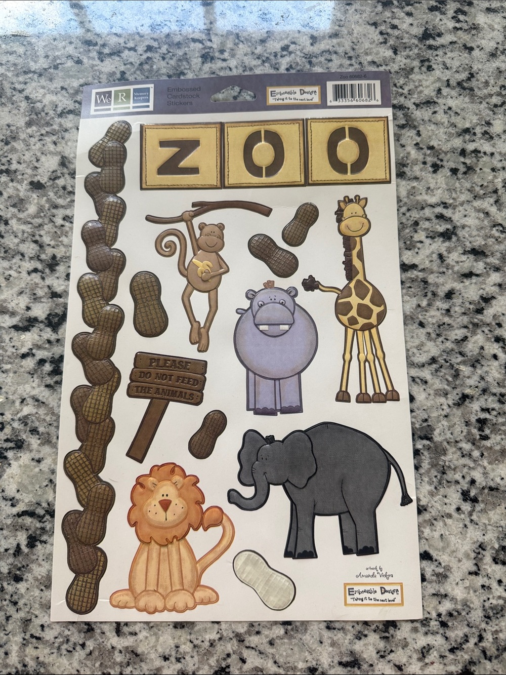 Scrapbooking Zoo/Animal  Cardstock Stickers